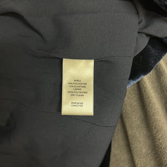 Eliza J Dark Blue Velvet Jacket/Blazer, Size XS - Picture 5 of 5